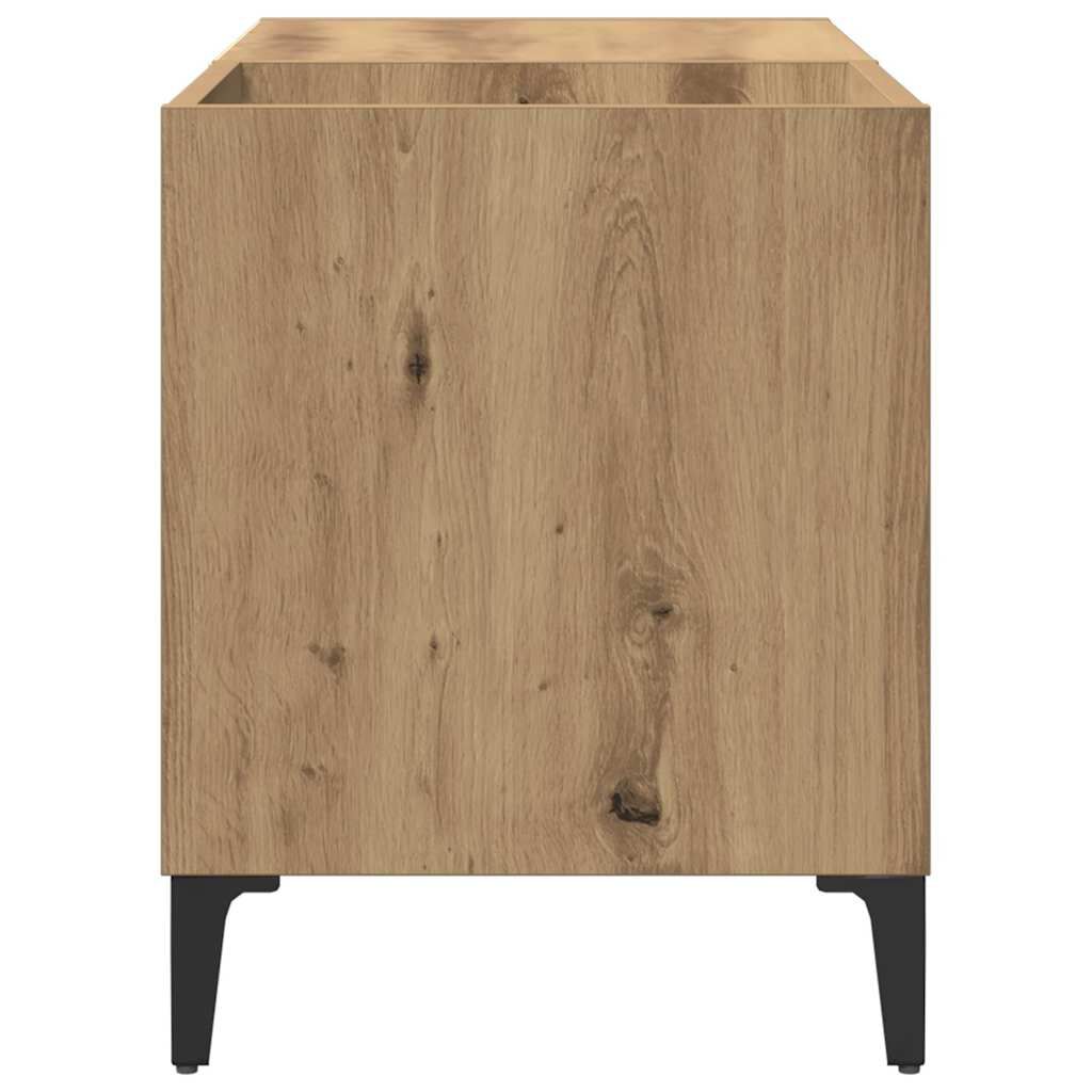 ντουλάπι δίσκων vidaXL Δρυς τεχνίτης 84,5x38x48 cm Κατασκευασμένο ξύλο