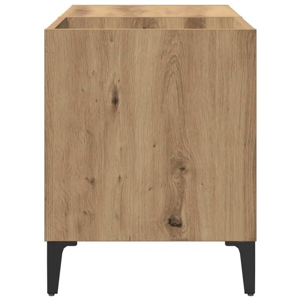 ντουλάπι δίσκων vidaXL Δρυς τεχνίτης 84,5x38x48 cm Κατασκευασμένο ξύλο