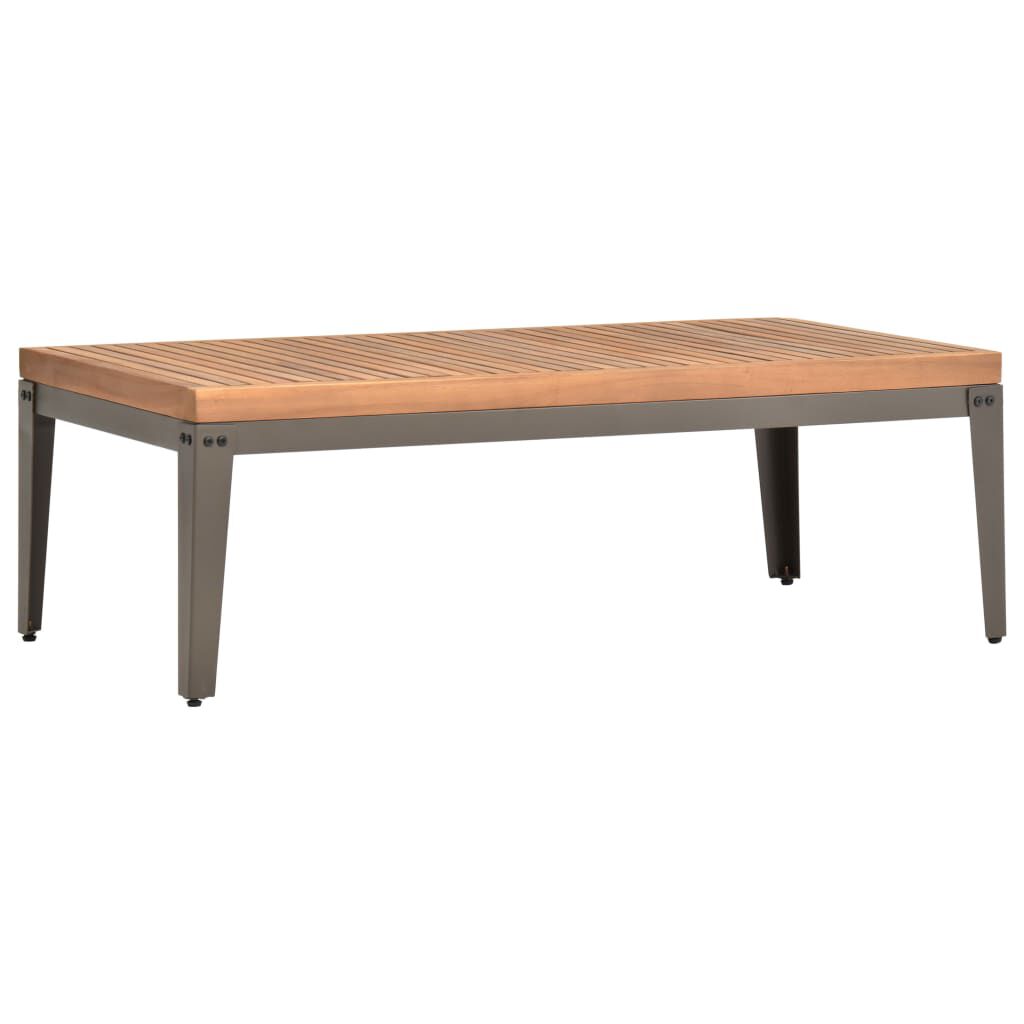 vidaXL Τραπεζάκι Σαλονιού Κήπου 110 x 55 x 36 εκ. Μασίφ Ξύλο Ακακίας