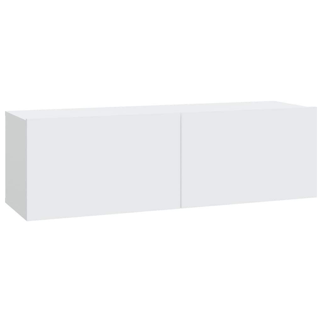 vidaXL Έπιπλα Τηλεόρασης 4 τεμ. Λευκά 100 x 30 x 30εκ.