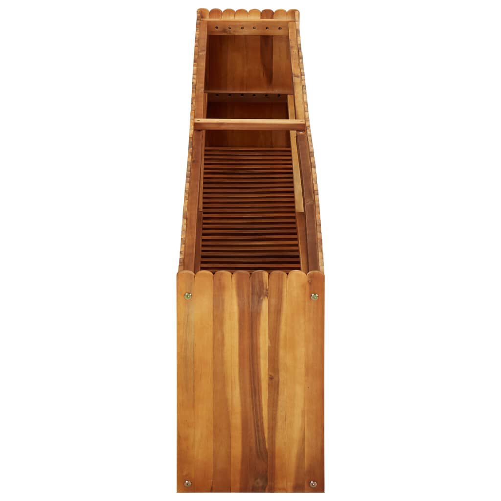 vidaXL Ζαρντινιέρα Υπερυψωμένη 200 x 30 x 50 εκ. Μασίφ Ξύλο Ακακίας