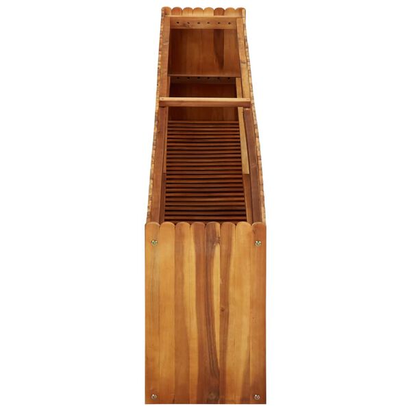 vidaXL Ζαρντινιέρα Υπερυψωμένη 200 x 30 x 50 εκ. Μασίφ Ξύλο Ακακίας