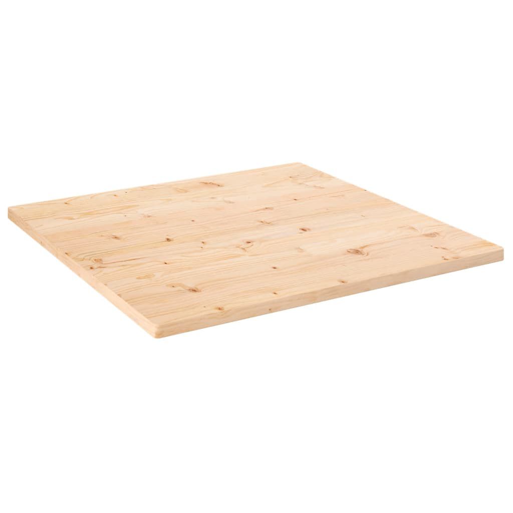 vidaXL Επιφάνεια Τραπεζιού Τετράγωνη 70x70x2,5 εκ. Μασίφ Ξύλο Πεύκου