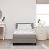 vidaXL Κρεβάτι box spring με στρώμα με στρώμα Taupe 80 x 200 cm ύφασμα
