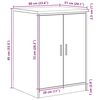 vidaXL ντουλάπι αποθήκευσης γκαράζ μαύρο 60x51x85 εκ μασίφ ξύλο πεύκο