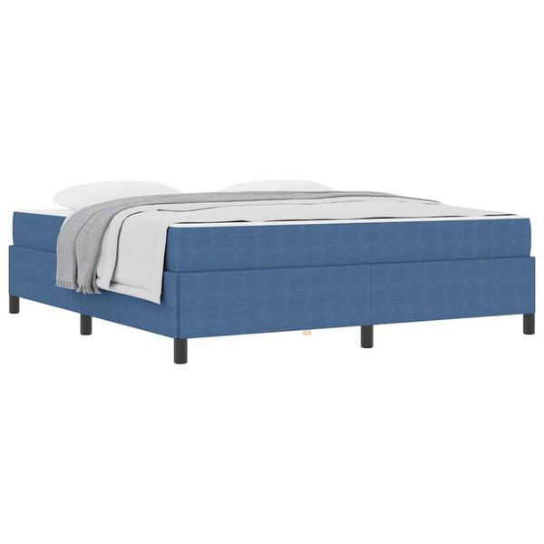 vidaXL Σκελετός Κρεβατιού Μπλε 180 x 200 cm Βελούδο