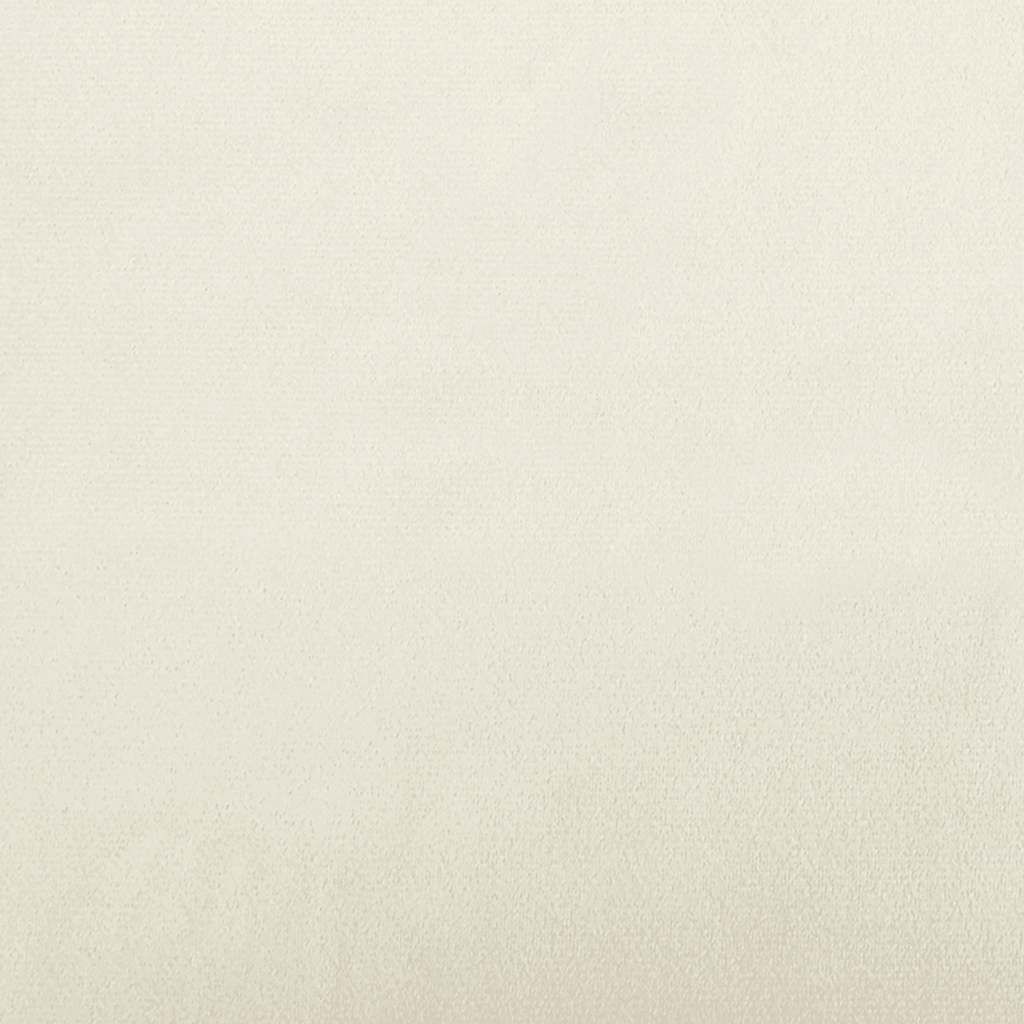 vidaXL Καρέκλα χαλάρωσης με σκαμπό Cream Velvet
