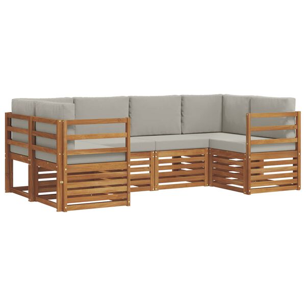 vidaXL &Sigma;&epsilon;&tau; &Kappa;&alpha;&nu;&alpha;&pi;έ 6 pcs &Phi;&upsilon;&sigma;&iota;&kappa;ό &kappa;&alpha;&iota; &Alpha;&nu;&omicron;&iota;&chi;&tau;ό &Gamma;&kappa;&rho;&iota; &Sigma;&tau;&epsilon;&rho;&epsilon;ό &Xi;ύ&lambda;&omicron; &Alpha;&kappa;&alpha;&kappa;ί&alpha;&sigmaf;