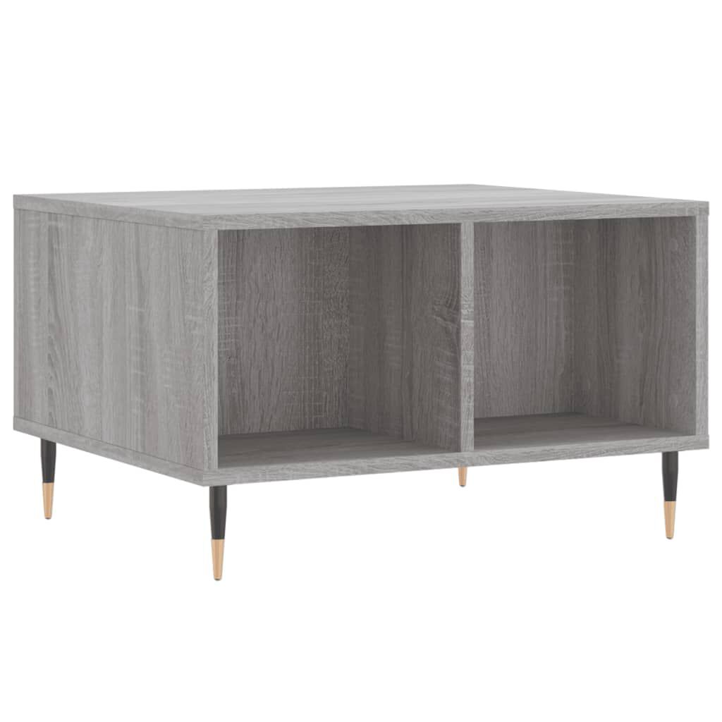vidaXL Τραπεζάκι Σαλονιού Γκρι Sonoma 60x50x36,5εκ. Επεξεργασμένο Ξύλο