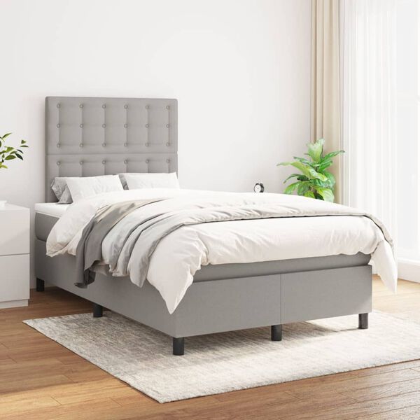vidaXL &Kappa;&rho;&epsilon;&beta;ά&tau;&iota; Boxspring &mu;&epsilon; &Sigma;&tau;&rho;ώ&mu;&alpha; &Alpha;&nu;&omicron;&iota;&chi;&tau;ό &Gamma;&kappa;&rho;&iota; 120x200 &epsilon;&kappa;. &Upsilon;&phi;&alpha;&sigma;&mu;ά&tau;&iota;&nu;&omicron;