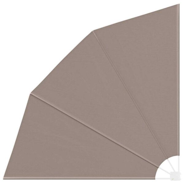 vidaXL Αδιάφανο σκίαστρο μπαλκονιού Taupe 210 x 210 cm ύφασμα