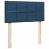 vidaXL Κρεβάτι Boxspring με Στρώμα Μπλε 100 x 200 εκ. Υφασμάτινο