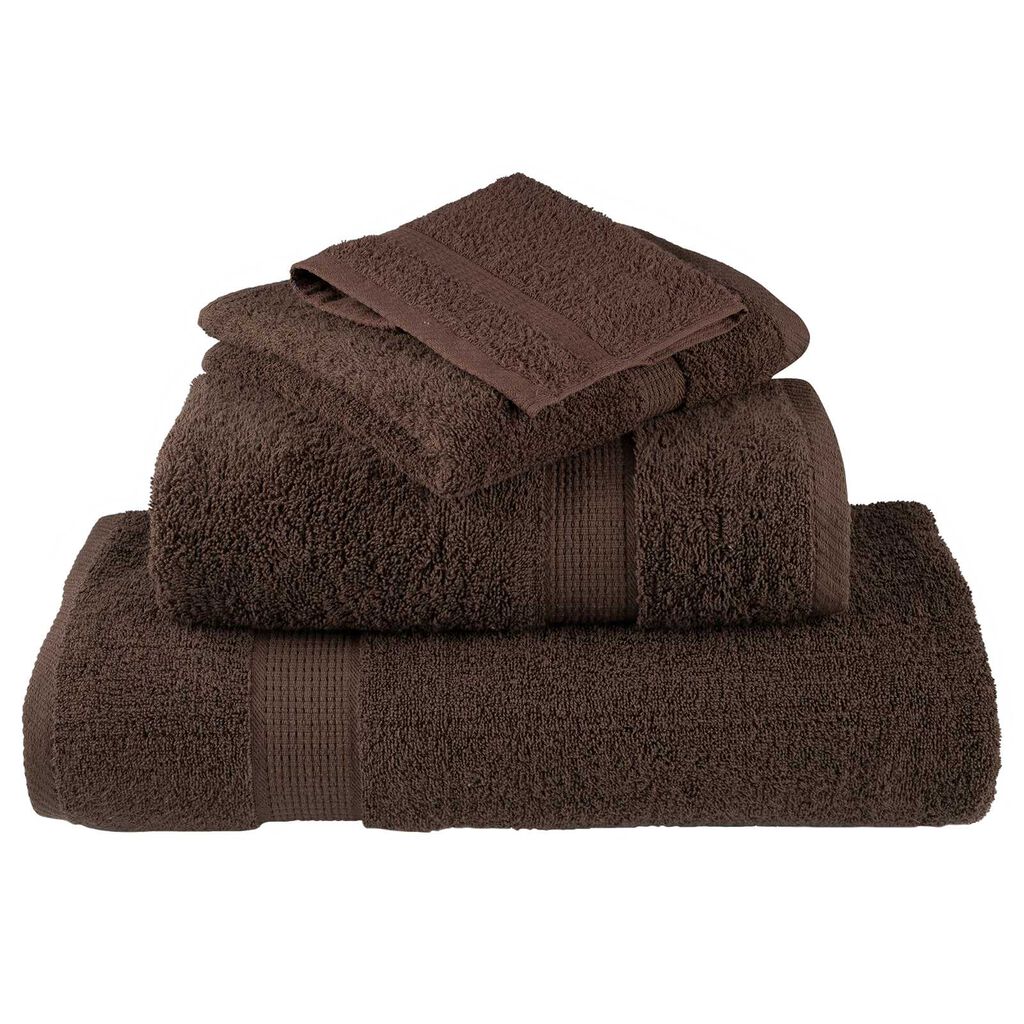 vidaXL Πετσέτες 2 pcs Καστανό 15 x 21 cm Βαμβάκι