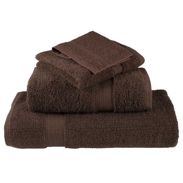 vidaXL Πετσέτες 2 pcs Καστανό 15 x 21 cm Βαμβάκι