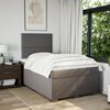 vidaXL &Kappa;&rho;&epsilon;&beta;ά&tau;&iota; Boxspring &mu;&epsilon; &Sigma;&tau;&rho;ώ&mu;&alpha; Taupe 120x190 &epsilon;&kappa;. &Upsilon;&phi;&alpha;&sigma;&mu;ά&tau;&iota;&nu;&omicron;