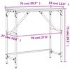 vidaXL Τραπέζι Κονσόλα Καπνιστή Δρυς 75x32x75 εκ. Επεξεργ. Ξύλο