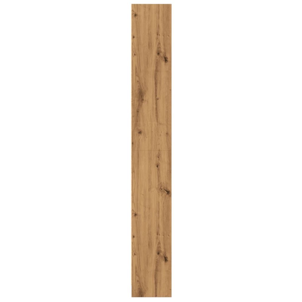 vidaXL Βιβλιοθήκη Αρτισιανή Δρυς 60x24x176 εκ. από Επεξεργασμένο Ξύλο