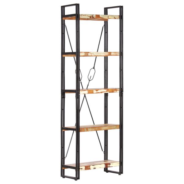 vidaXL Βιβλιοθήκη με 5 Επίπεδα 60x30x180 εκ. Μασίφ Ανακυκλωμένο Ξύλο