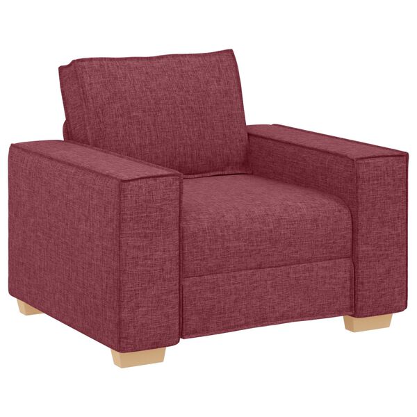 vidaXL Σετ Καναπέ με μαξιλάρι 3 pcs Κόκκινο 220 x 78 x 84 εκ. ύφασμα