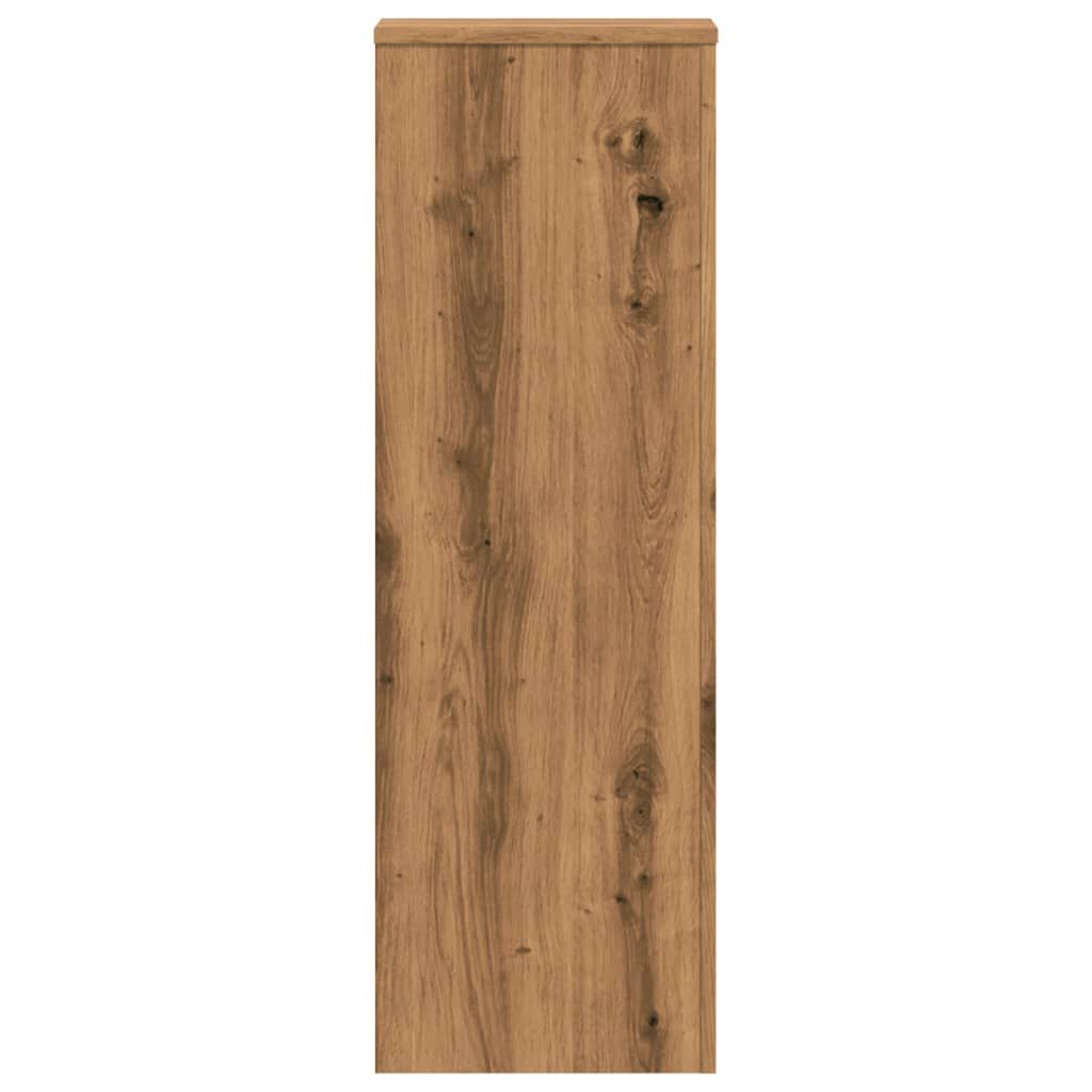 vidaXL Βάσεις Φυτών Αρτισιανή Δρυς 33x33x100 εκ. Επεξ. Ξύλο