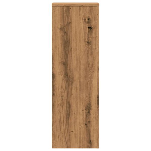 vidaXL Βάσεις Φυτών Αρτισιανή Δρυς 33x33x100 εκ. Επεξ. Ξύλο