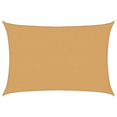 vidaXL Πανί Σκίασης Ορθογώνιο Άμμου 2,5x3,5 μ. HDPE 160 γρ./μ²