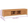 vidaXL Έ&pi;&iota;&pi;&lambda;&omicron; &Tau;&eta;&lambda;&epsilon;ό&rho;&alpha;&sigma;&eta;&sigmaf; 115 x 30 x 35 &epsilon;&kappa;. &alpha;&pi;ό &Mu;&alpha;&sigma;ί&phi; &Xi;ύ&lambda;&omicron; Teak
