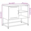 vidaXL Έπιπλο Τηλεόρασης Μαύρο 68,5x39x60,5 εκ. Ατσάλινο