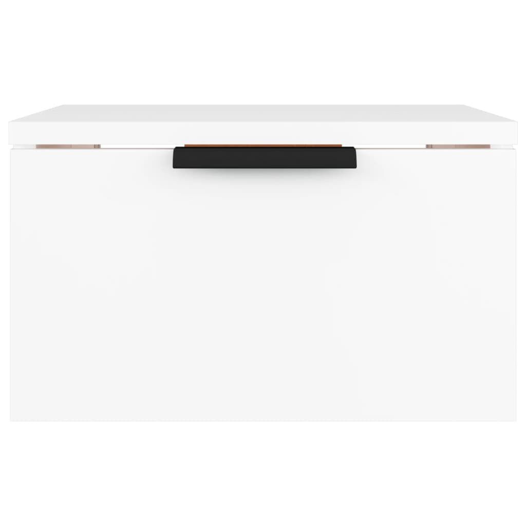 vidaXL Κομοδίνο Επιτοίχιο Λευκό 34 x 30 x 20 εκ.