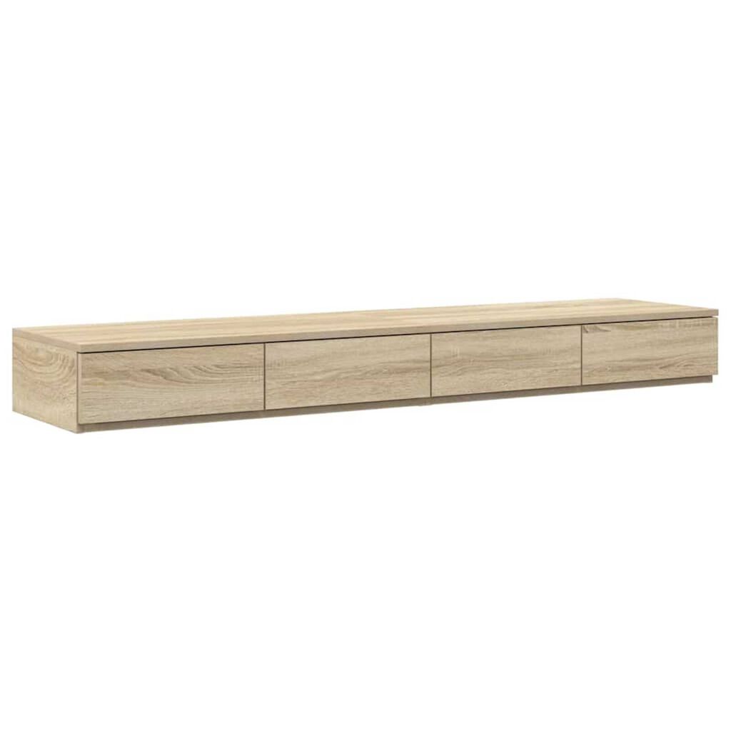 vidaXL Κρεβάτι με αποθηκευτικό χώρο Δρύς Sonoma 236.5 x 160 x 31.5 εκ.