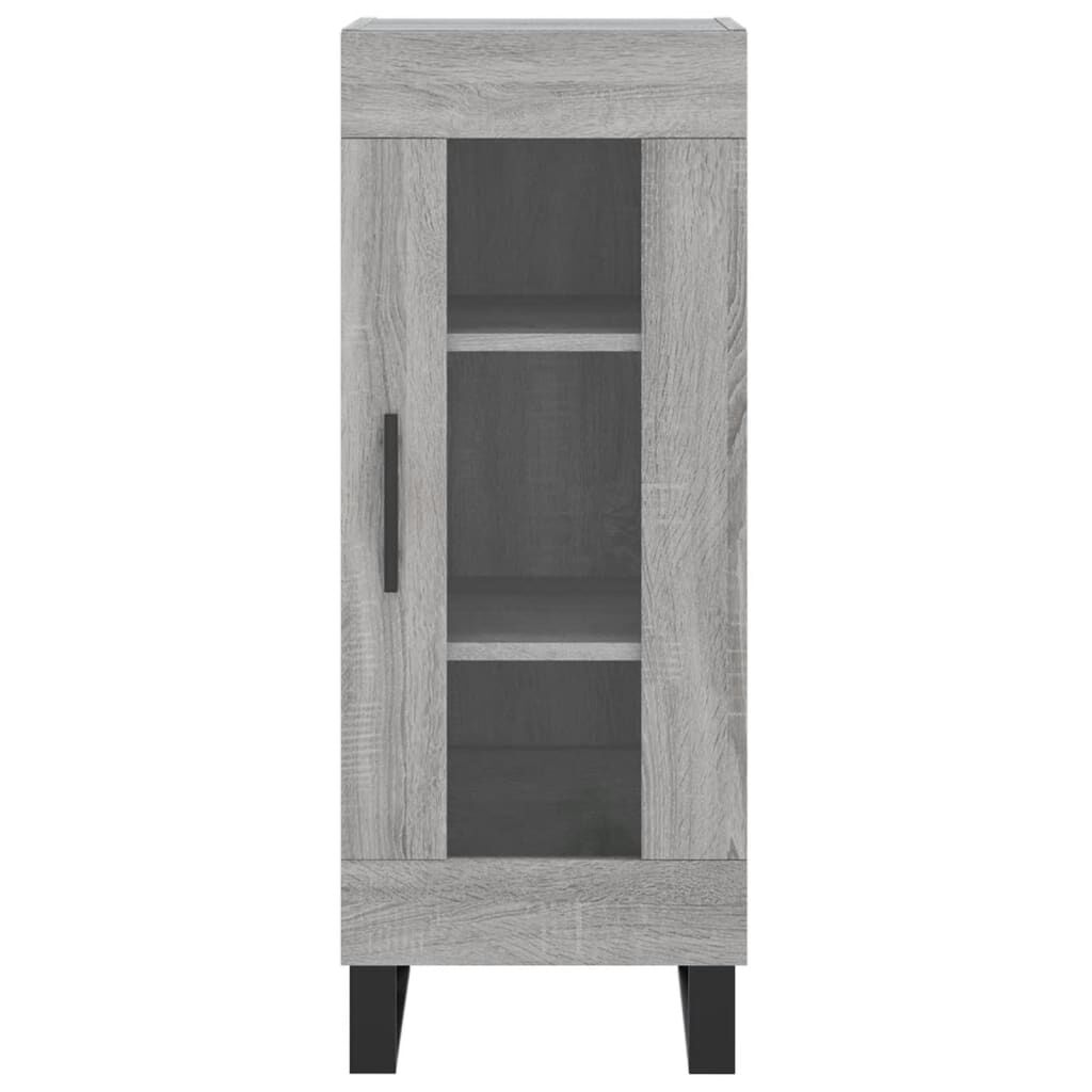 vidaXL Μπουφές Sonoma Γκρι 34,5 x 34 x 180 εκ. από Επεξεργασμένο Ξύλο