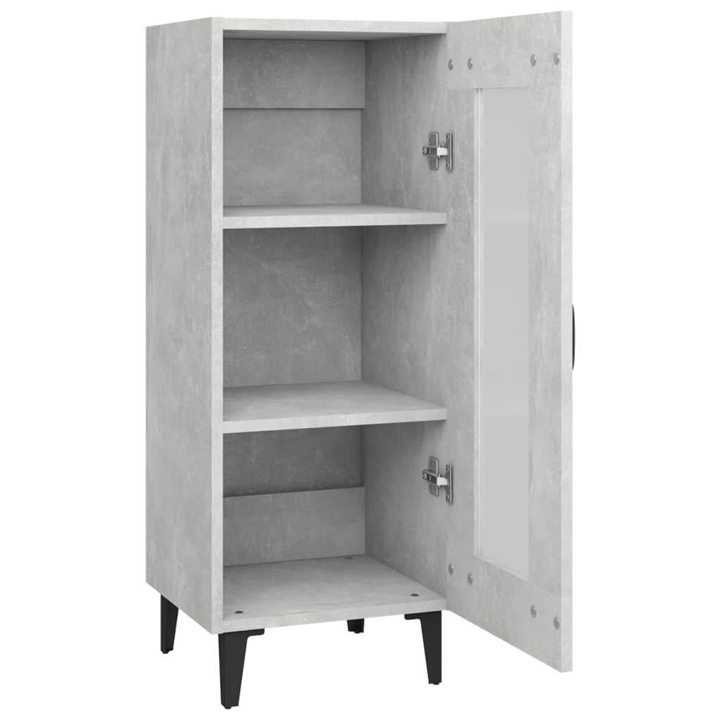 vidaXL Ντουλάπι Γκρι Σκυροδέματος 34,5x34x90 εκ. Επεξεργασμένο Ξύλο