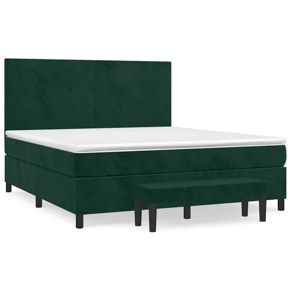 vidaXL &Kappa;&rho;&epsilon;&beta;ά&tau;&iota; Boxspring &mu;&epsilon; &Sigma;&tau;&rho;ώ&mu;&alpha; &Sigma;&kappa;&omicron;ύ&rho;&omicron; &Pi;&rho;ά&sigma;&iota;&nu;&omicron; 180x200&epsilon;&kappa;. &Beta;&epsilon;&lambda;&omicron;ύ&delta;&iota;&nu;&omicron;