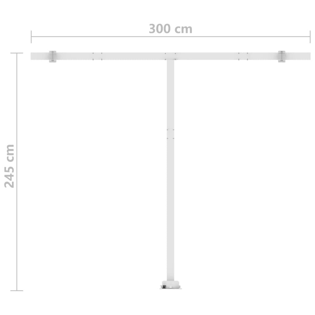 vidaXL Τέντα Αυτόματη Ανεξάρτητη Κρεμ 350 x 250 εκ.