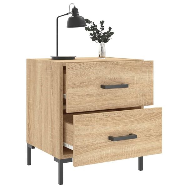 vidaXL Κομοδίνο Sonoma Δρυς 40 x 35 x 47,5 εκ. από Επεξεργασμένο Ξύλο