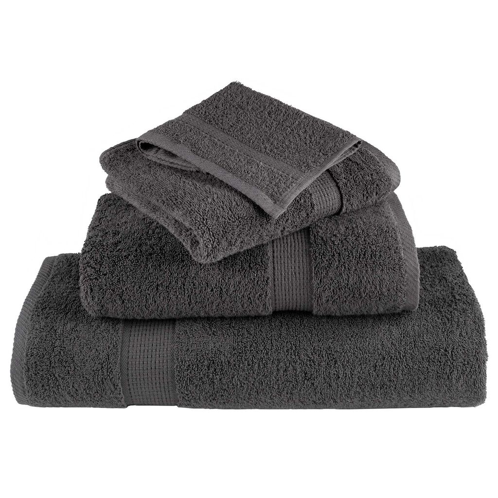 vidaXL Πετσέτες 2 pcs Ανθρακί 15 x 21 cm Βαμβάκι