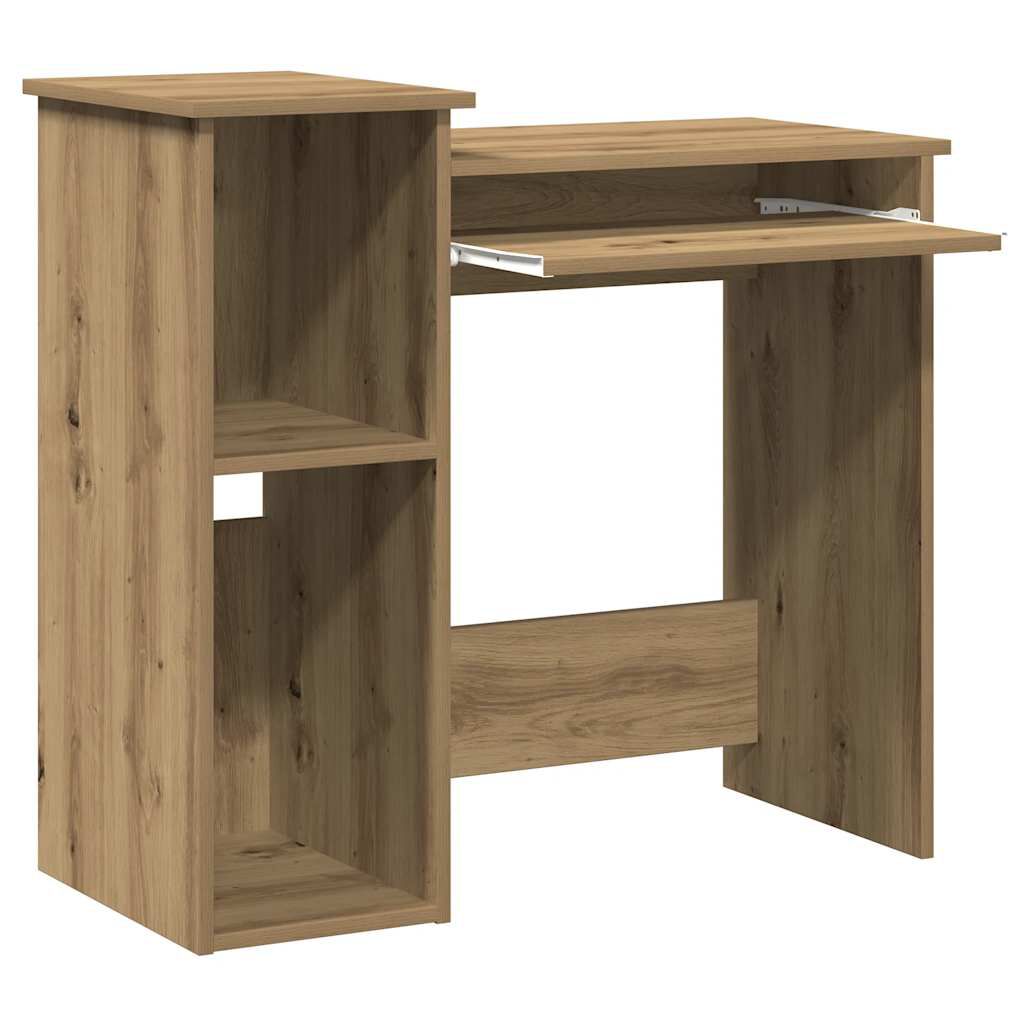 vidaXL Γραφείο με Ράφια Αρτισιανή Δρυς 184x40x78 εκ Επεξεργασμένο Ξύλο