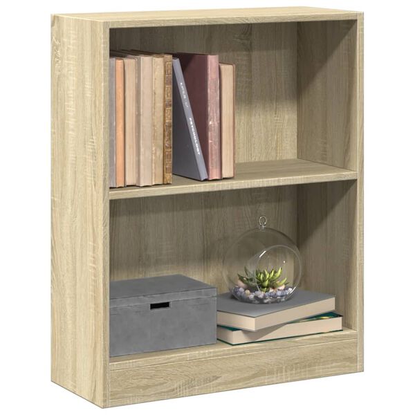 vidaXL Βιβλιοθήκη Sonoma Δρυς 60 x 24 x 76 εκ. Επεξεργασμένο Ξύλο