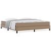vidaXL Κρεβάτι με στρώμα Καπουτσίνο 180 x 200 cm Τεχνητό δέρμα