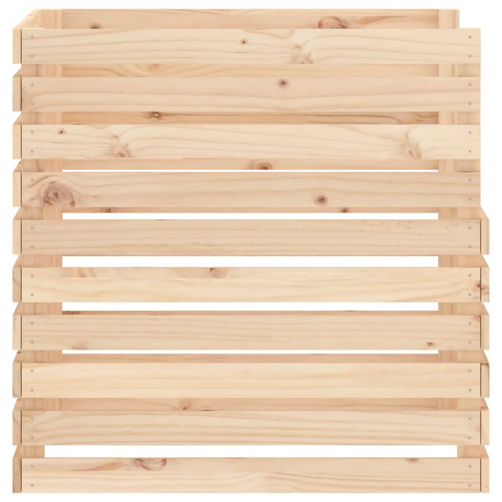 vidaXL Κομποστοποιητής 80 x 80 x 78 εκ. από Μασίφ Ξύλο Πεύκου
