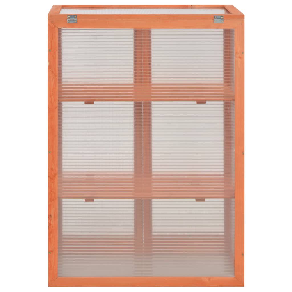 vidaXL Θερμοκήπιο 75 x 47 x 109 εκ. Ξύλινο