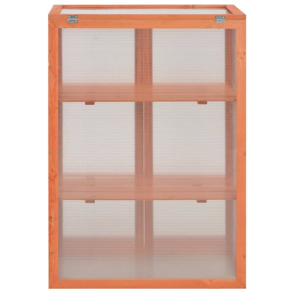 vidaXL Θερμοκήπιο 75 x 47 x 109 εκ. Ξύλινο