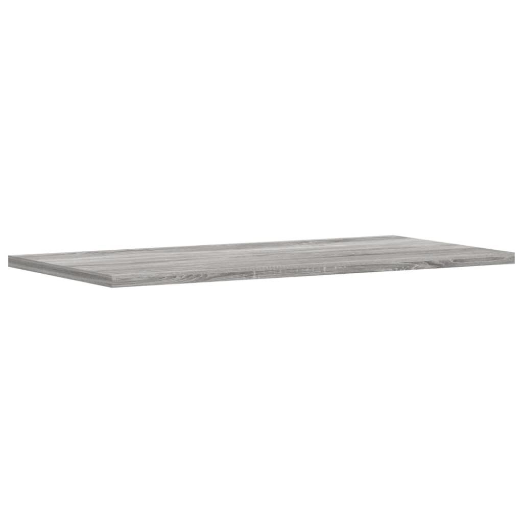 vidaXL Ράφια Τοίχου 4 τεμ. Γκρι Sonoma 60x20x1,5 εκ. Επεξεργ. Ξύλο