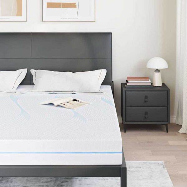 vidaXL Στρώμα Λευκό 200 x 200 cm Pěna
