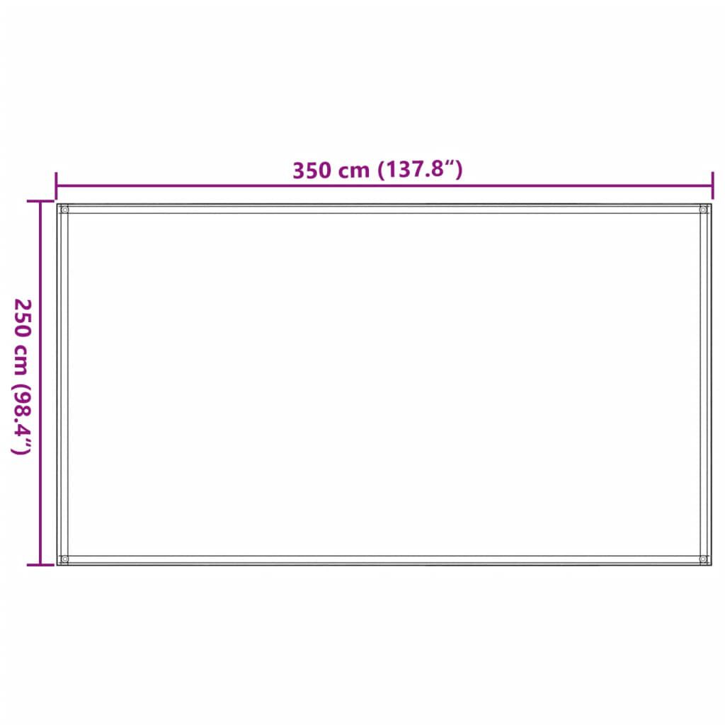 vidaXL Χαλί Σκηνής Ανθρακί 250 x 350 εκ.
