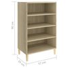 vidaXL Ραφιέρα Sonoma Δρυς 57 x 35 x 90 εκ. από Μοριοσανίδα