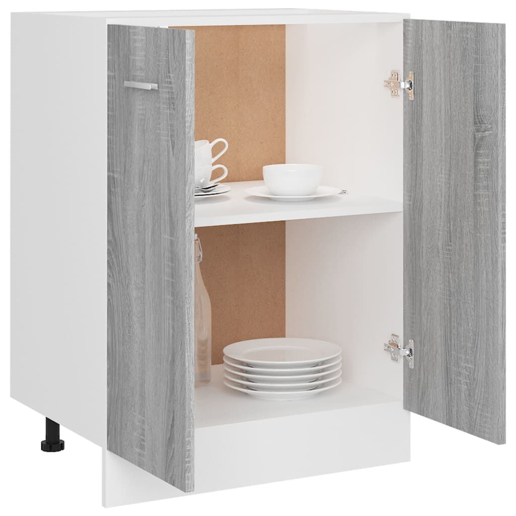 vidaXL Ντουλάπι Lyon Γκρι Sonoma 60 x 46 x 81,5εκ. Επεξεργασμένο Ξύλο