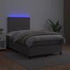 vidaXL &Kappa;&rho;&epsilon;&beta;ά&tau;&iota; Boxspring &mu;&epsilon; &Sigma;&tau;&rho;ώ&mu;&alpha; & LED &Gamma;&kappa;&rho;&iota; 120x190 &epsilon;&kappa;. &Sigma;&upsilon;&nu;&theta;. &Delta;έ&rho;&mu;&alpha;