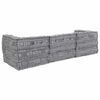 vidaXL Μαξιλάρι 3 pcs Ανοιχτό γκρι 70 x 70 x 54 εκ Πολυεστέρας