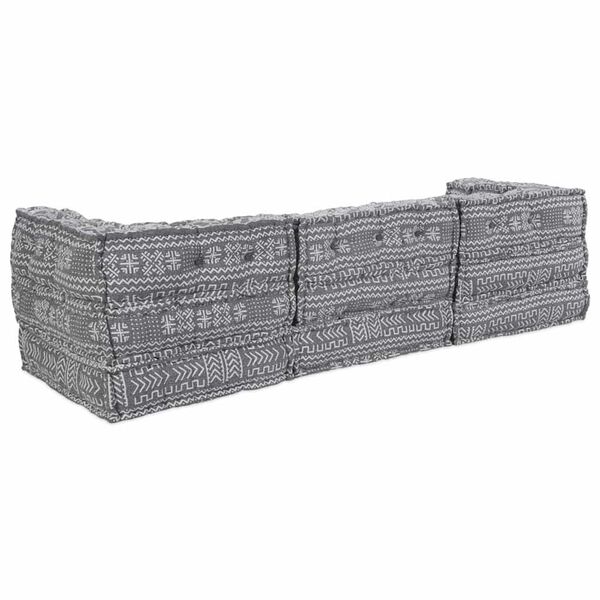 vidaXL Μαξιλάρι 3 pcs Ανοιχτό γκρι 70 x 70 x 54 εκ Πολυεστέρας